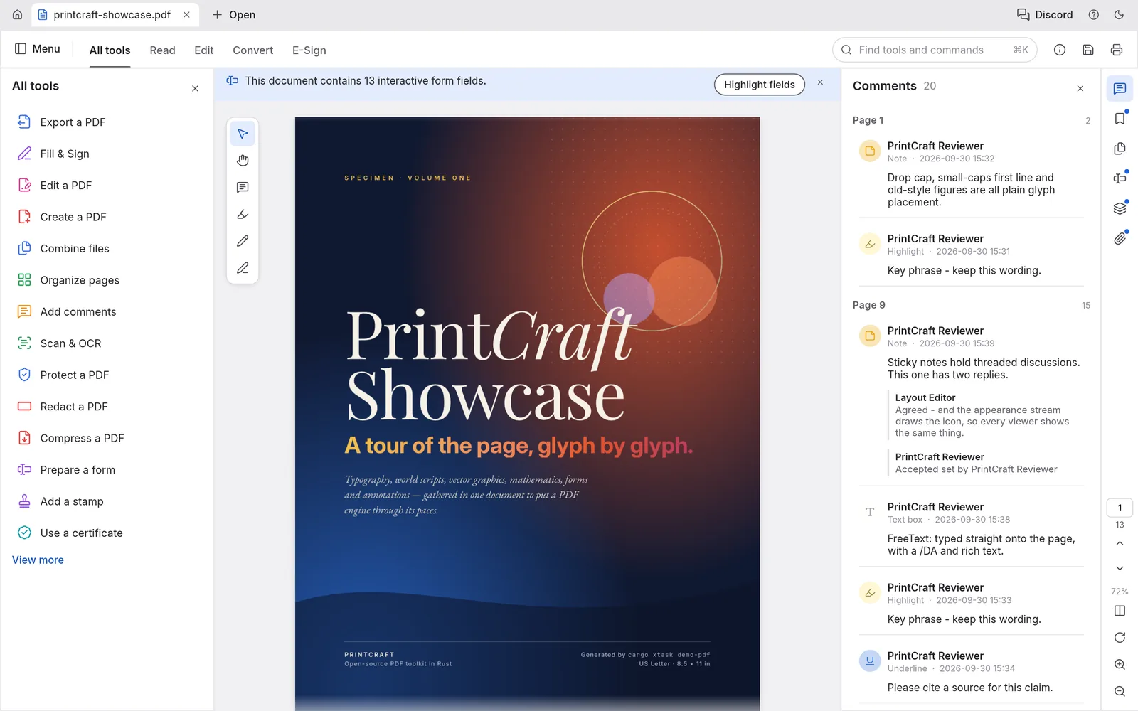 PdfCraft — Adobe Acrobat Pro